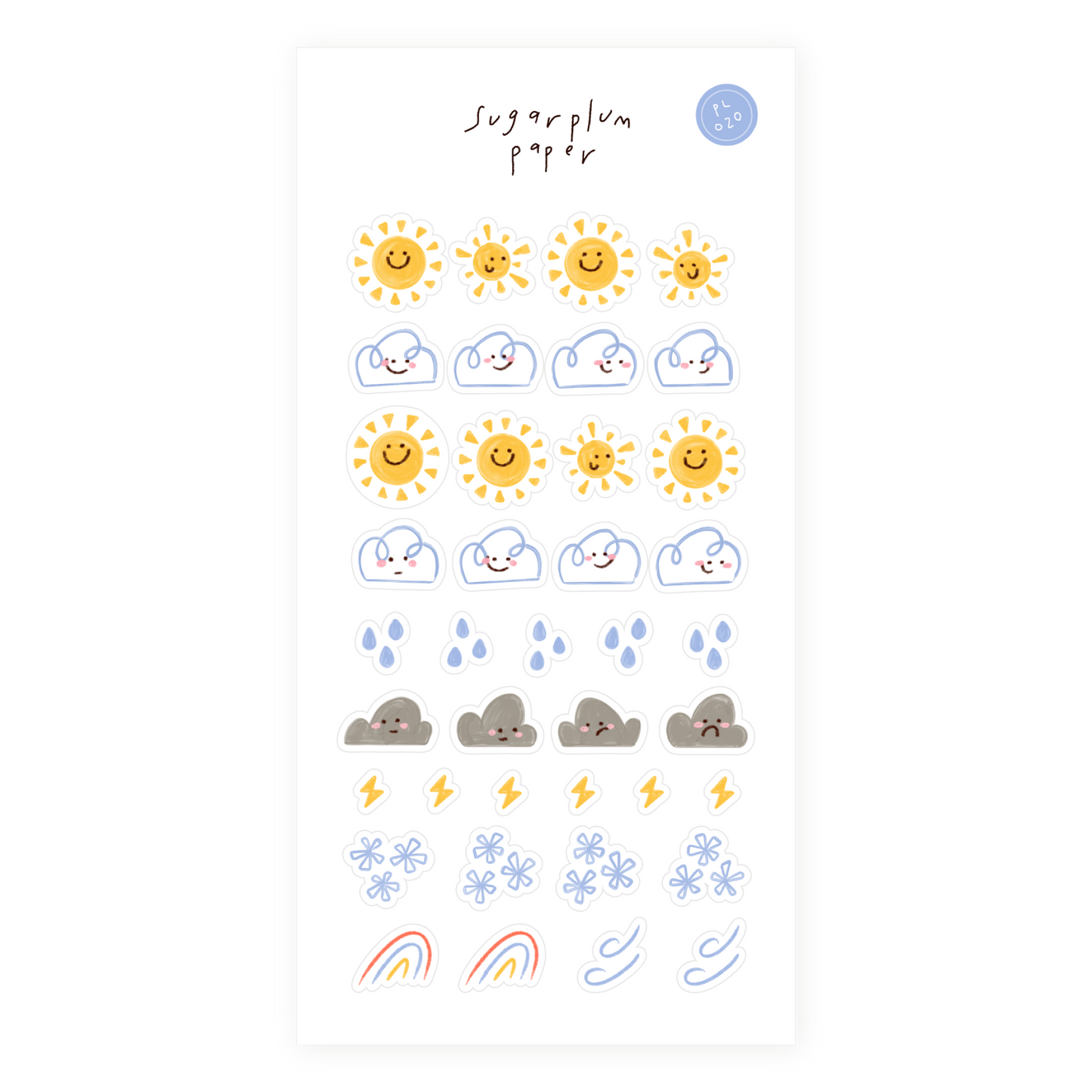 Today's Forecast - Paper Sticker Sheet