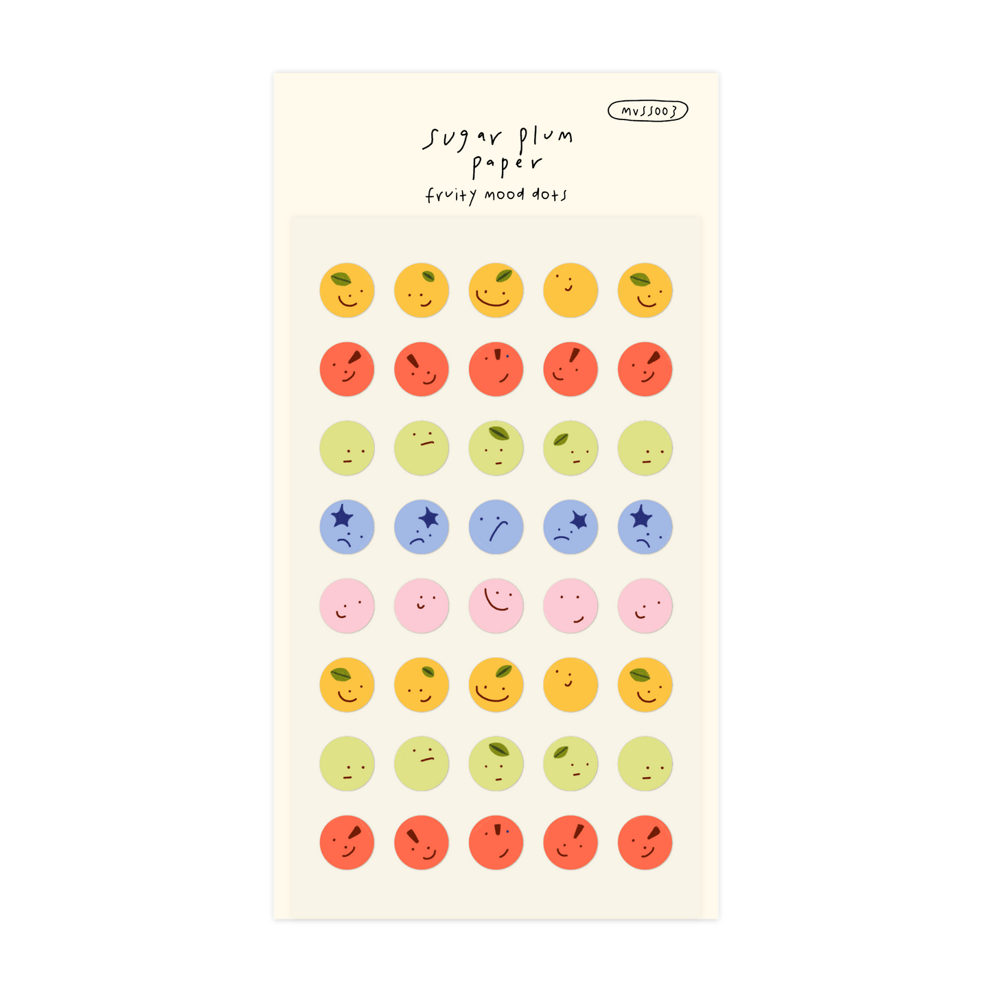 Fruity Mood Dots - Matte Vinyl Sticker Sheet