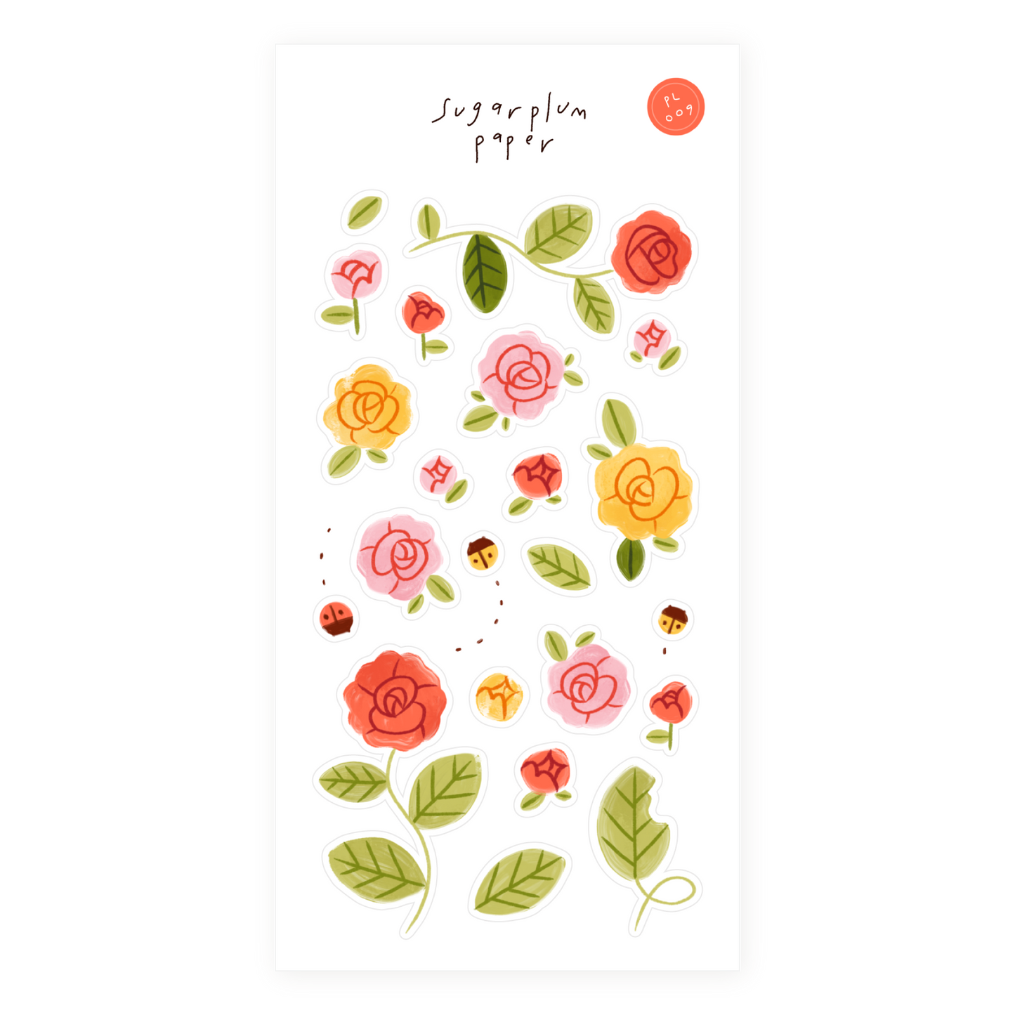 Roses - Paper Sticker Sheet