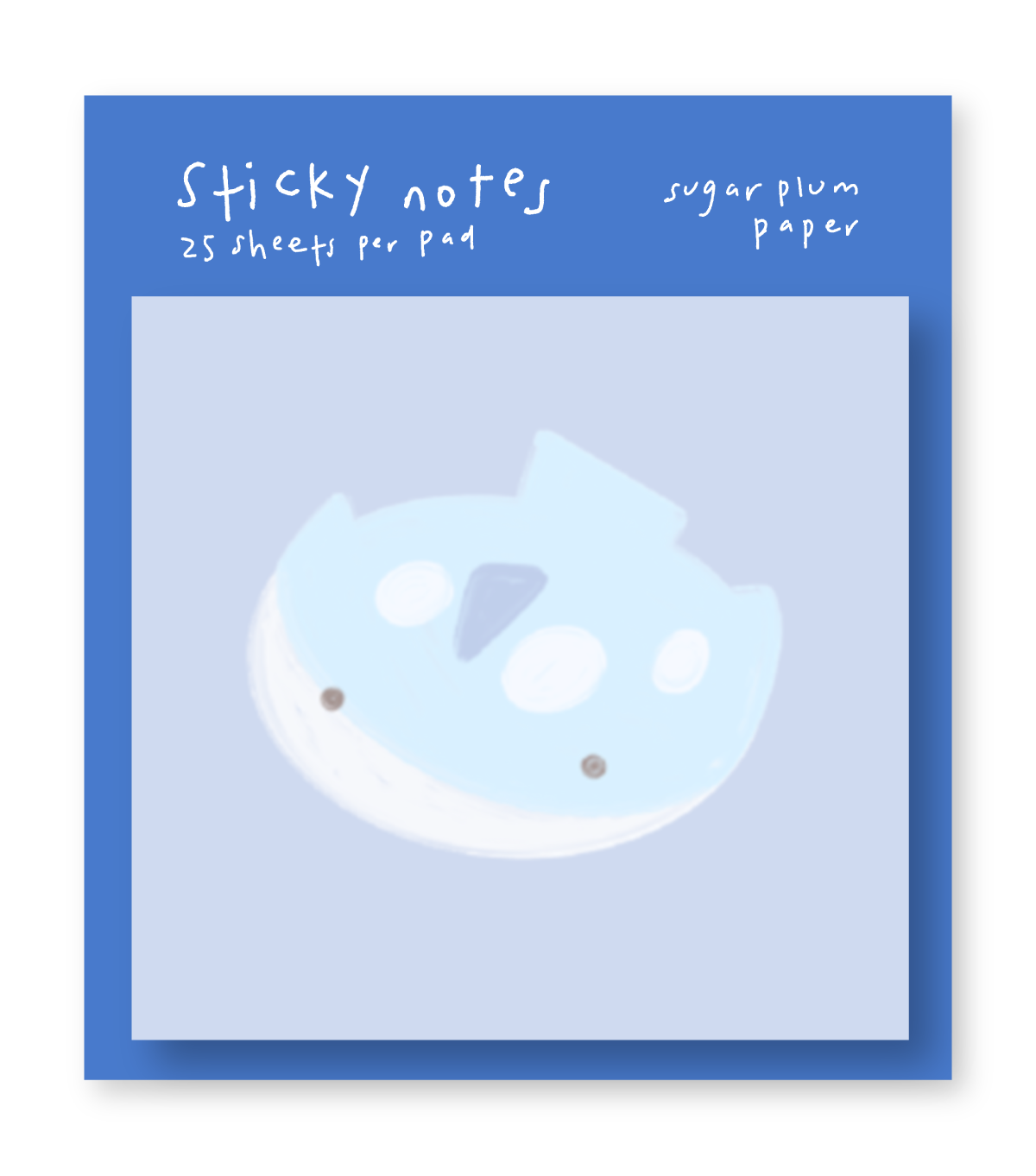 Whale Shark B - Blank POST-IT® Notes - 3X3"