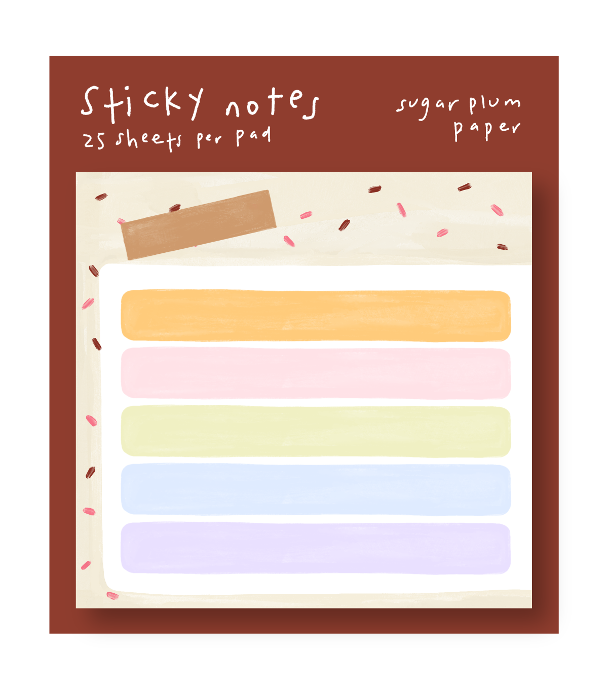 Confetti Cake - Blank POST-IT® Notes - 3X3"