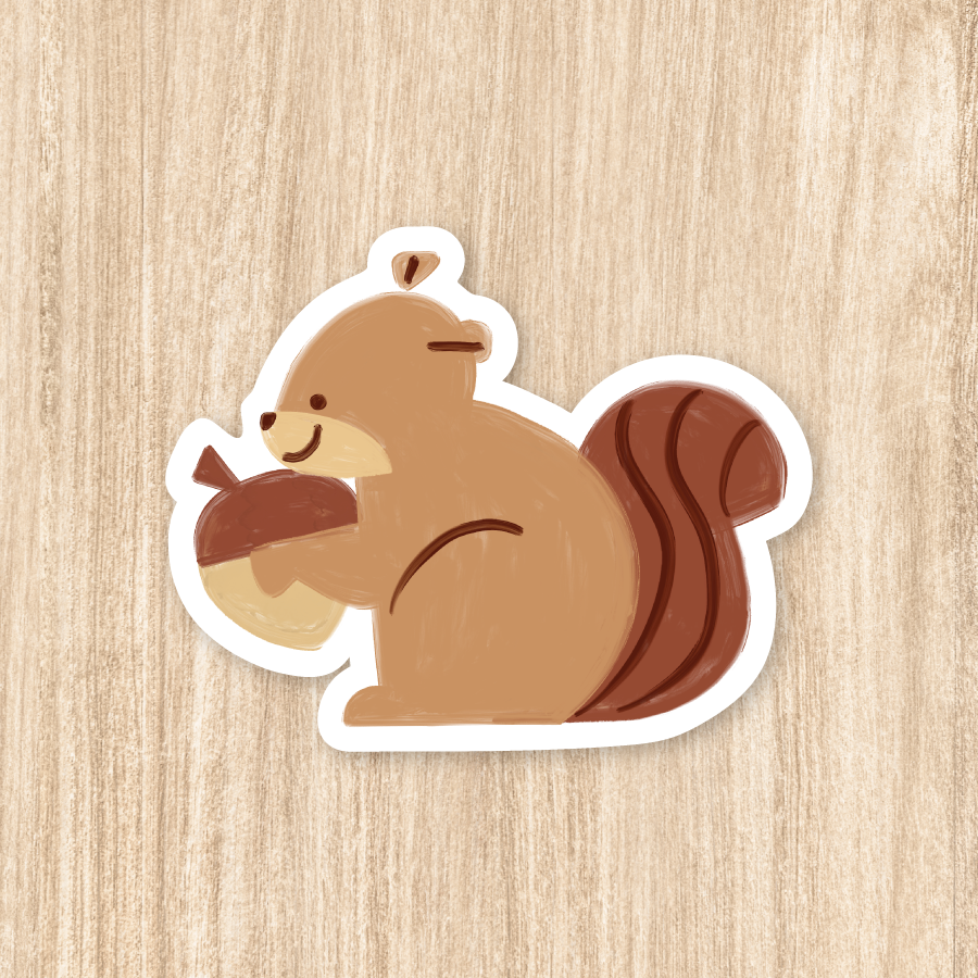 Squirrel - Vinyl Sticker