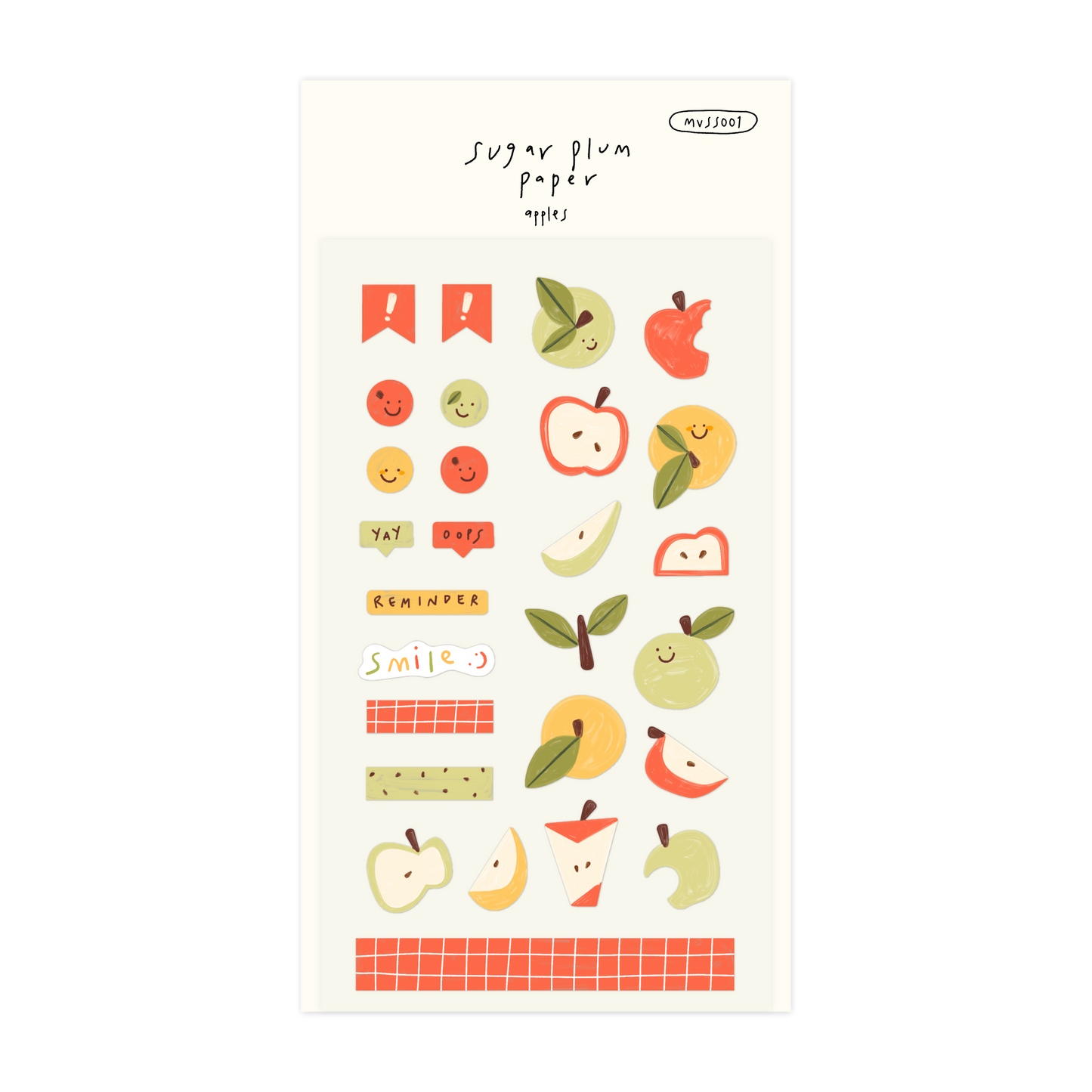 Apple - Matte Vinyl Sticker Sheet