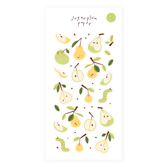 Garden Pears - Paper Sticker Sheet