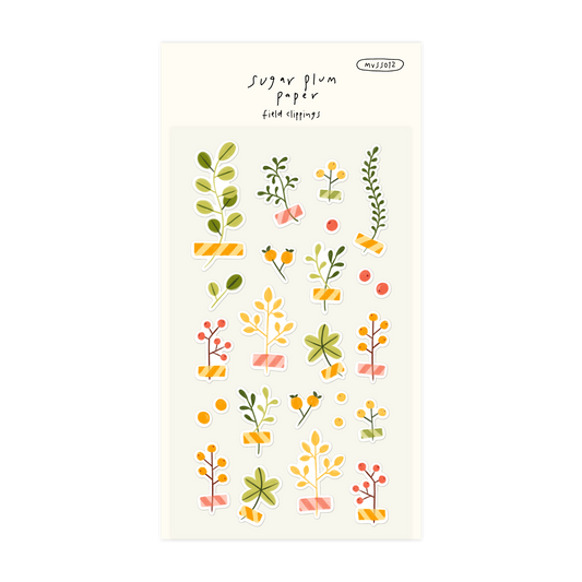 Field Clippings - Matte Vinyl Sticker Sheet