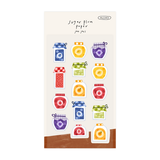 Jam Jars - Matte Vinyl Sticker Sheet