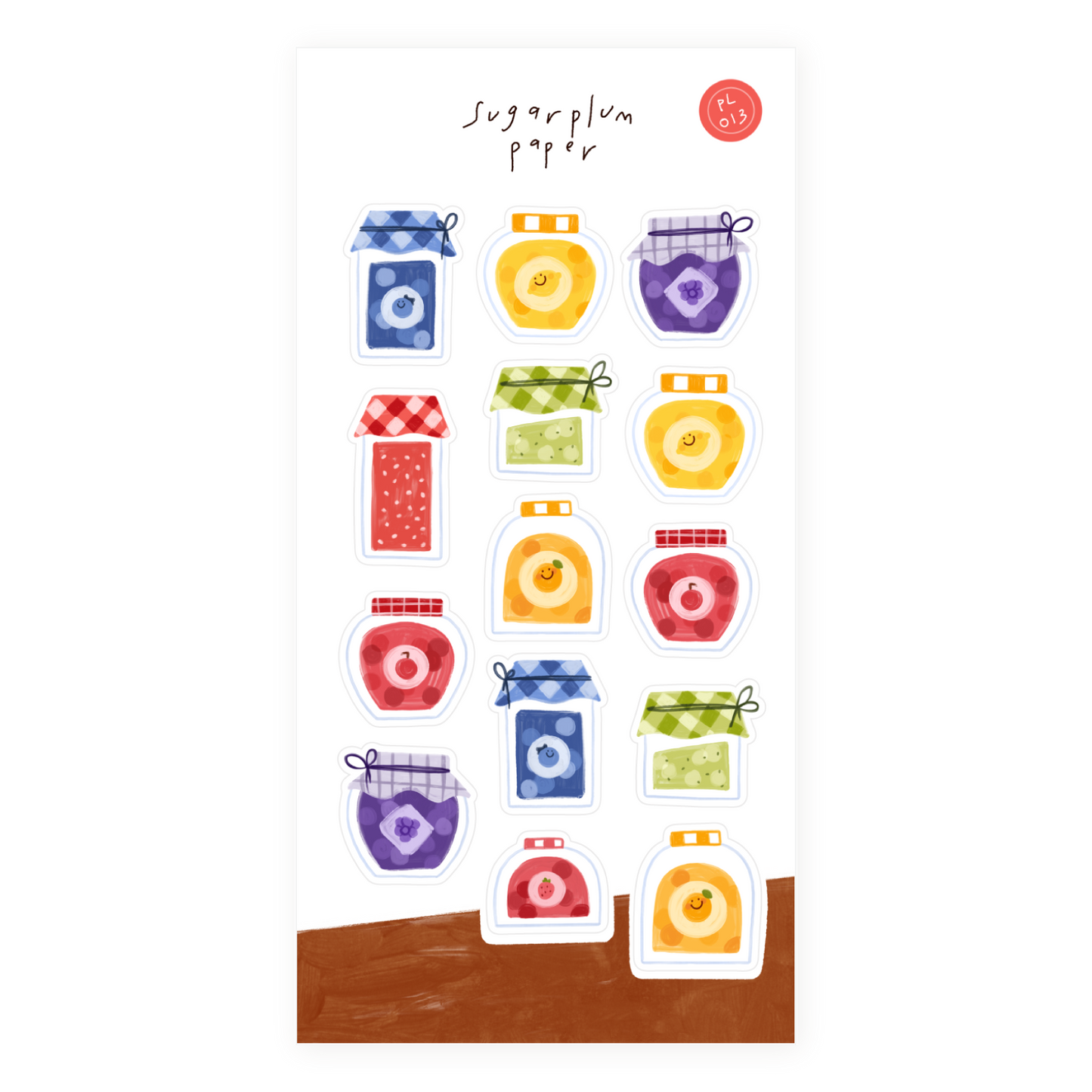 Jam Jars - Paper Sticker Sheet