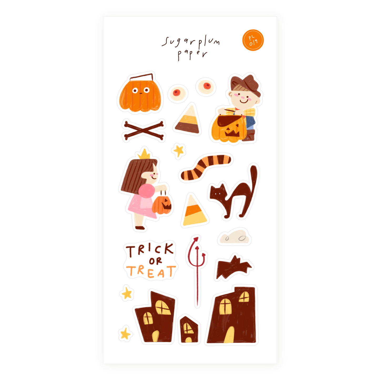 Trick or Treat - Paper Sticker Sheet