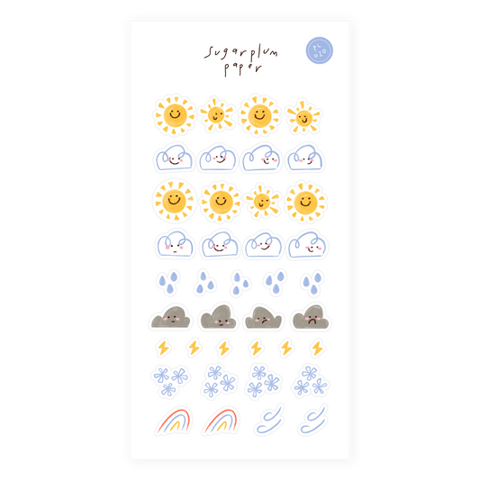 Today's Forecast - Paper Sticker Sheet