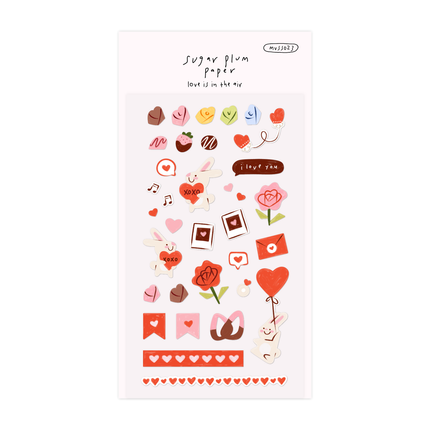 Love is in the air - Matte Vinyl Sticker Sheet