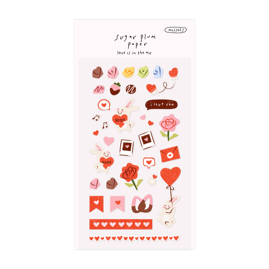 Love is in the air - Matte Vinyl Sticker Sheet