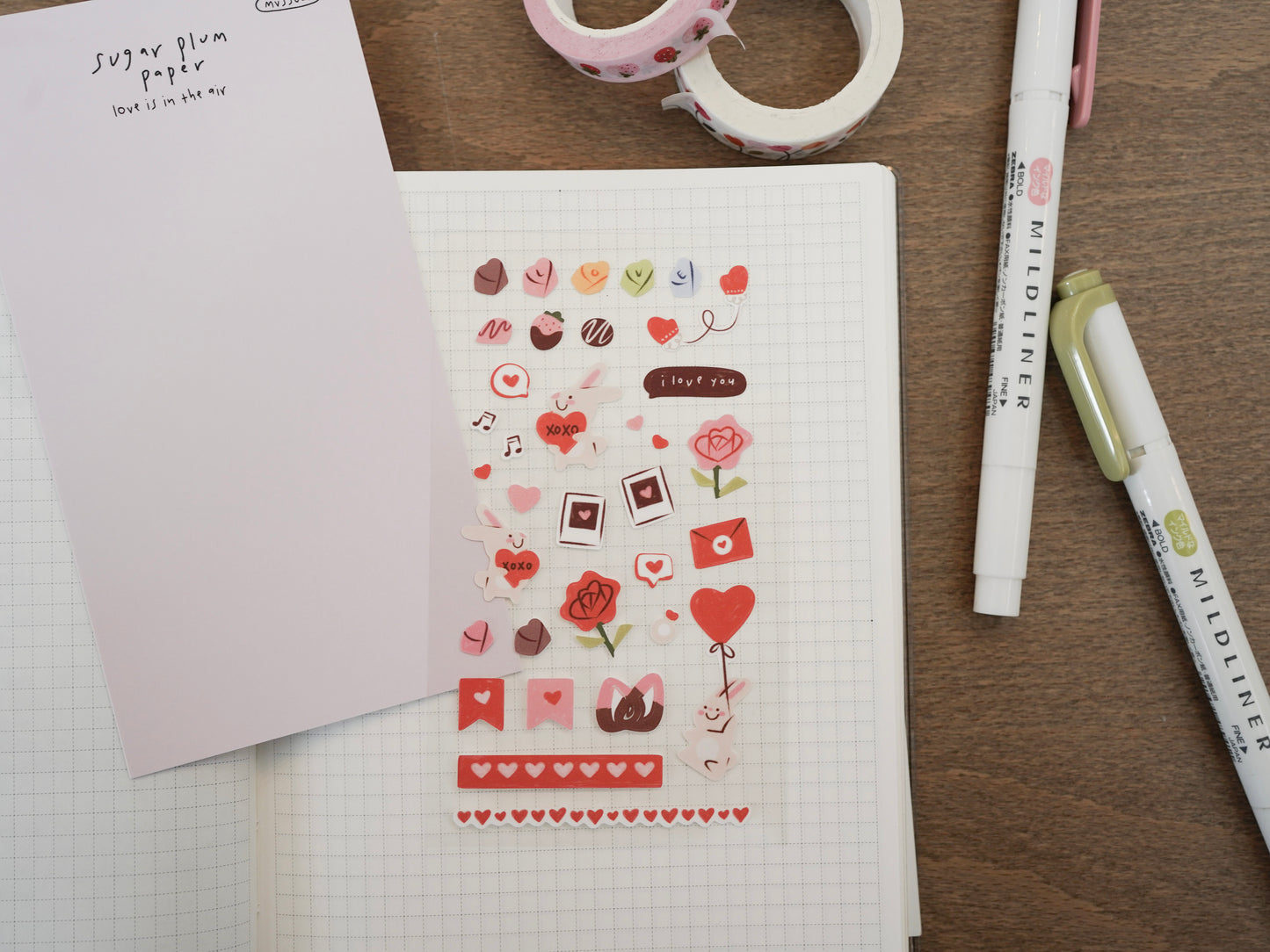 Love is in the air - Matte Vinyl Sticker Sheet