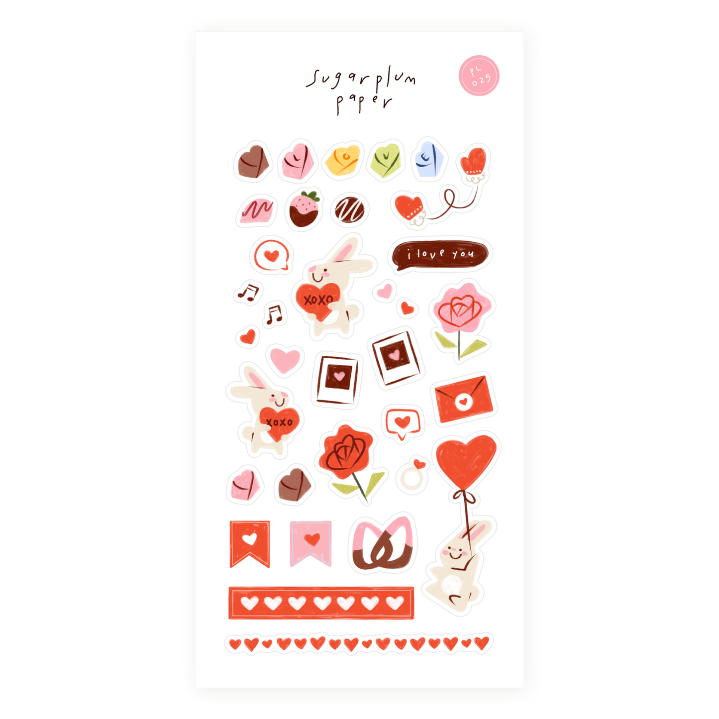 Love is in the Air - Paper Sticker Sheet