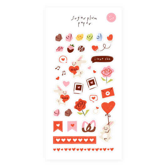 Love is in the Air - Paper Sticker Sheet