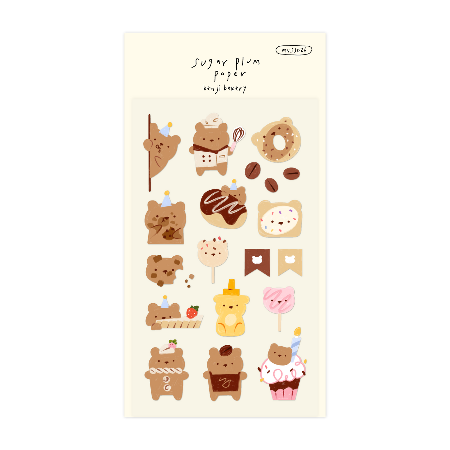 Benji Bakery - Matte Vinyl Sticker Sheet