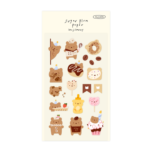 Benji Bakery (B-Grade) - Matte Vinyl Sticker Sheet