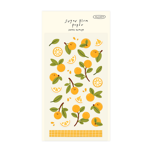 Sweet Orange - Matte Vinyl Sticker Sheet