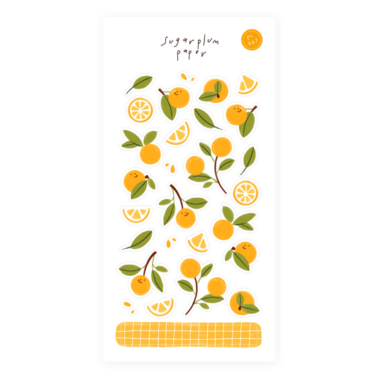 Sweet Orange - Paper Sticker Sheet
