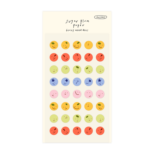 Fruity Mood Dots - Matte Vinyl Sticker Sheet