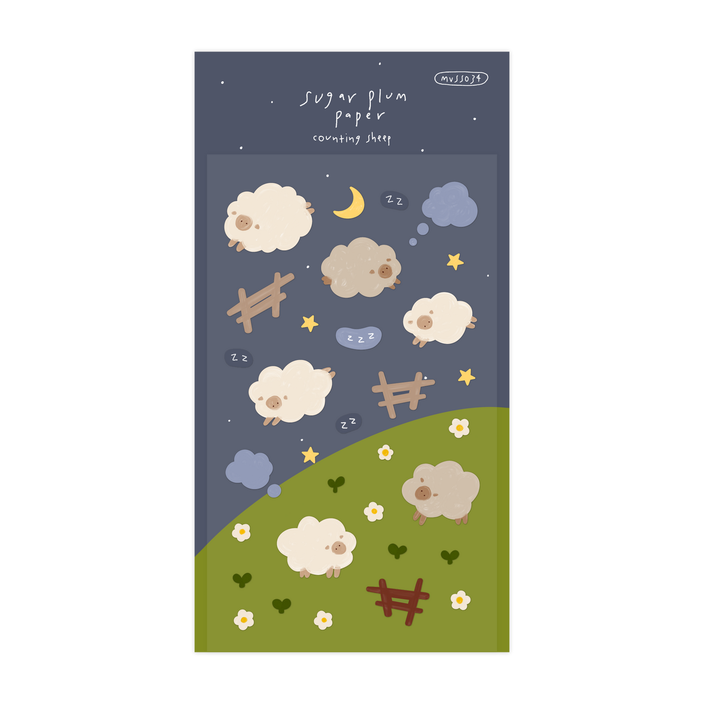 Counting Sheep - Matte Vinyl Sticker Sheet