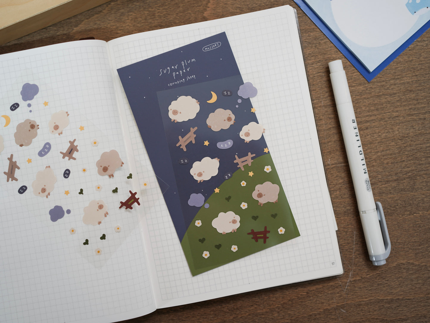 Counting Sheep - Matte Vinyl Sticker Sheet