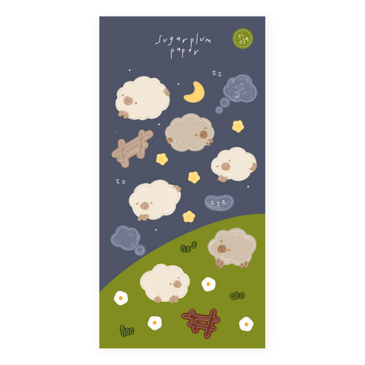 Counting Sheep - Paper Sticker Sheet