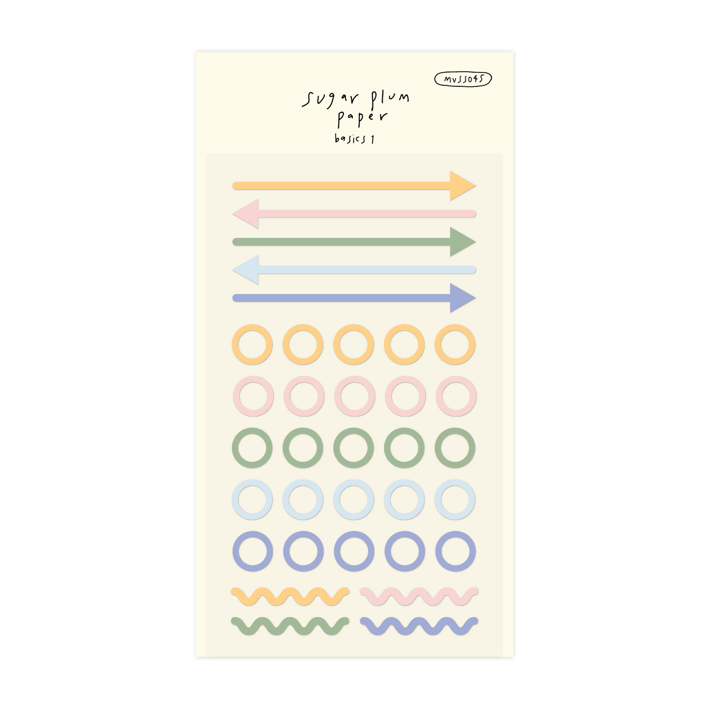 Basics 1 - Matte Vinyl Sticker Sheet