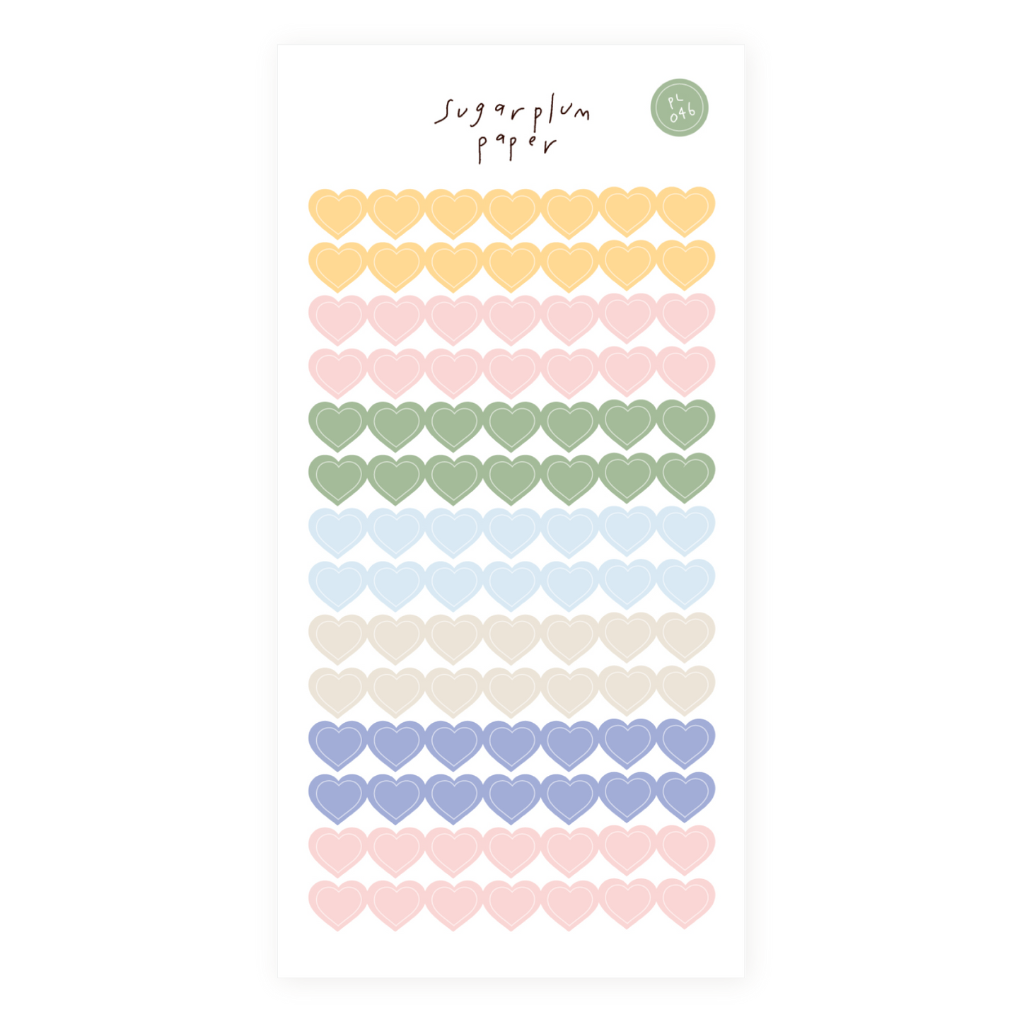 Hearts - Paper Sticker Sheet