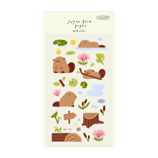 Pond Rules - Matte Vinyl Sticker Sheet