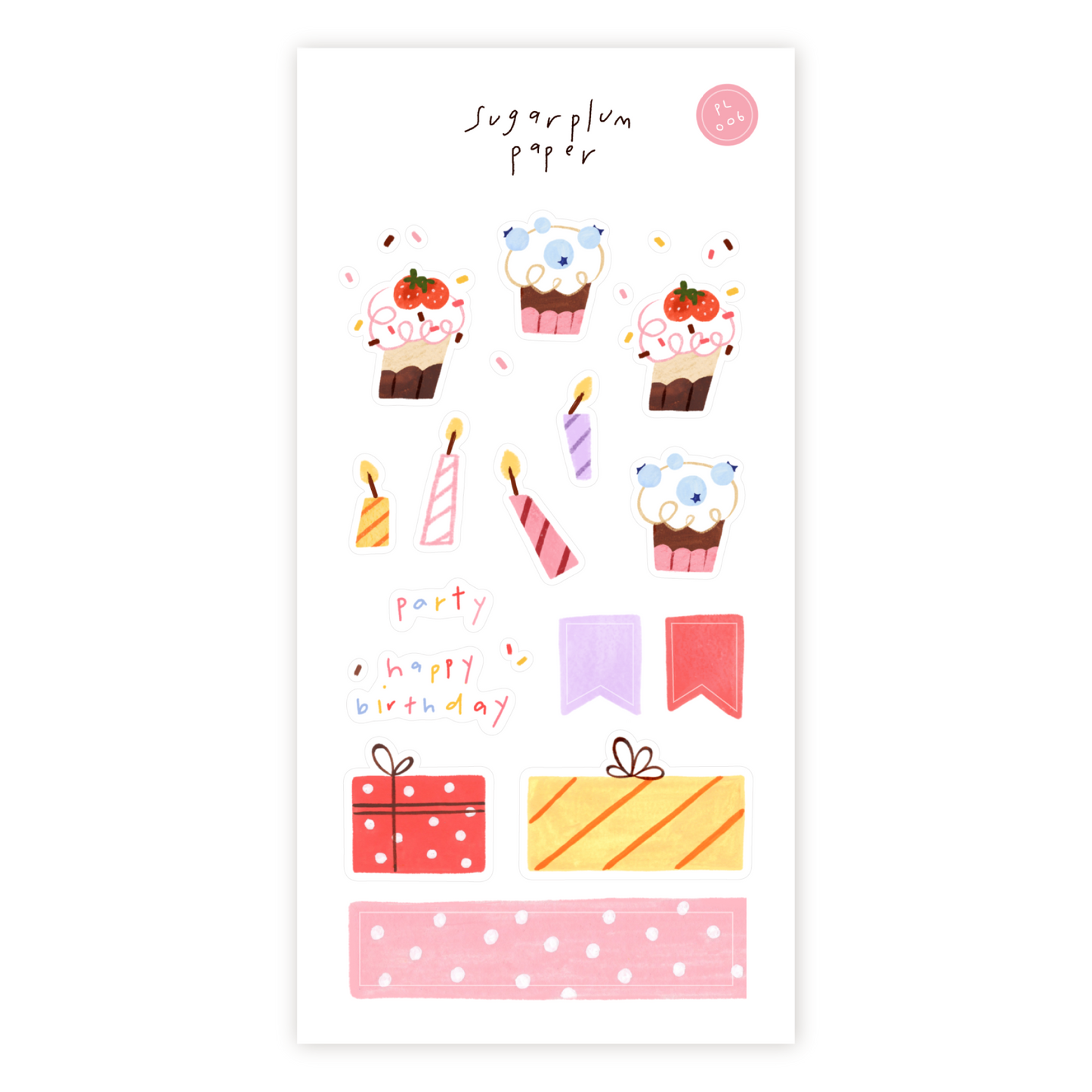 Birthday - Paper Sticker Sheet