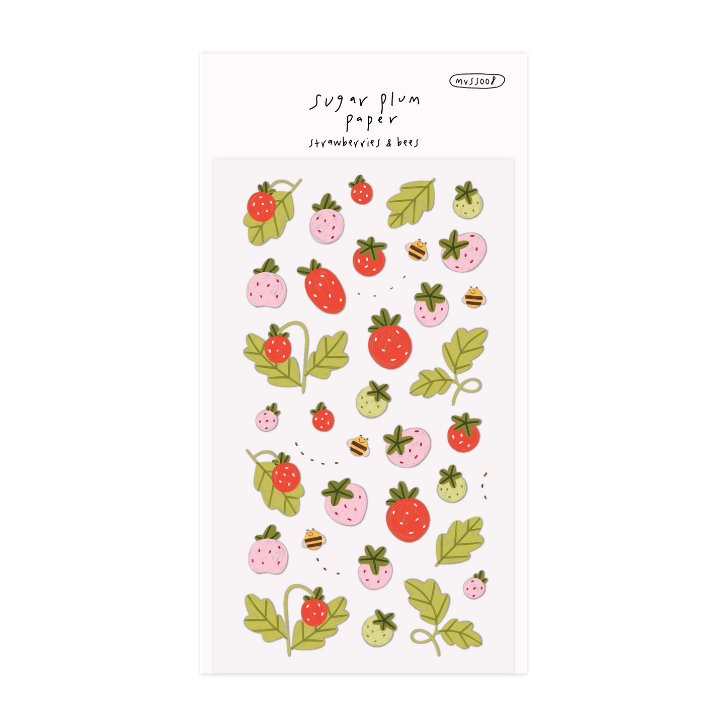 Strawberries - Matte Vinyl Sticker Sheet