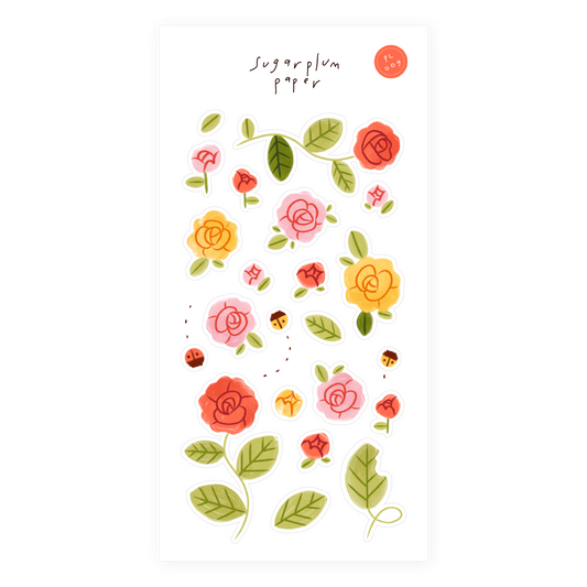 Roses - Paper Sticker Sheet
