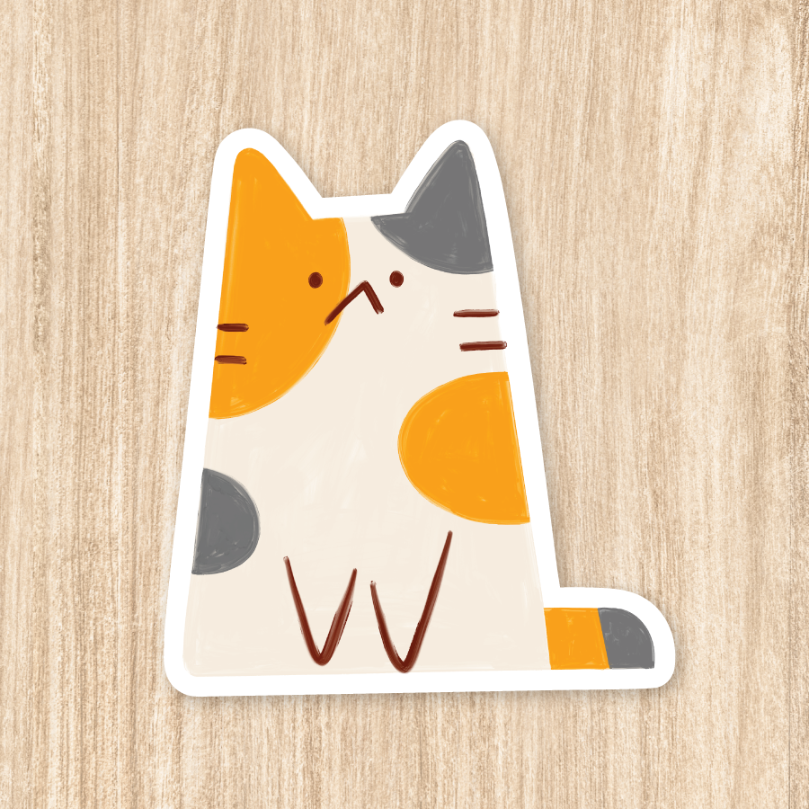 Calico Cat - Vinyl Sticker