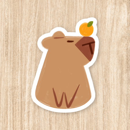 Capybara - Vinyl Sticker