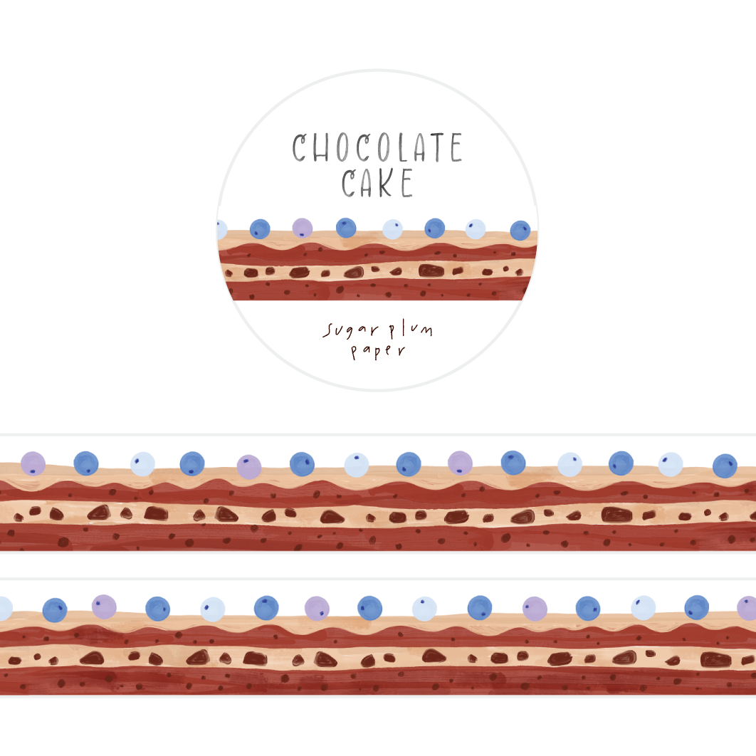 Chocolate Cake - Washi Tape - 15mm x 10m