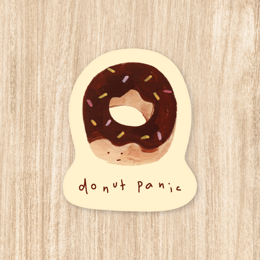 "Donut Panic" - Vinyl Sticker