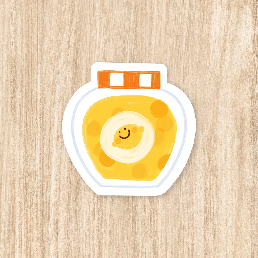 Lemon Jar - Vinyl Sticker