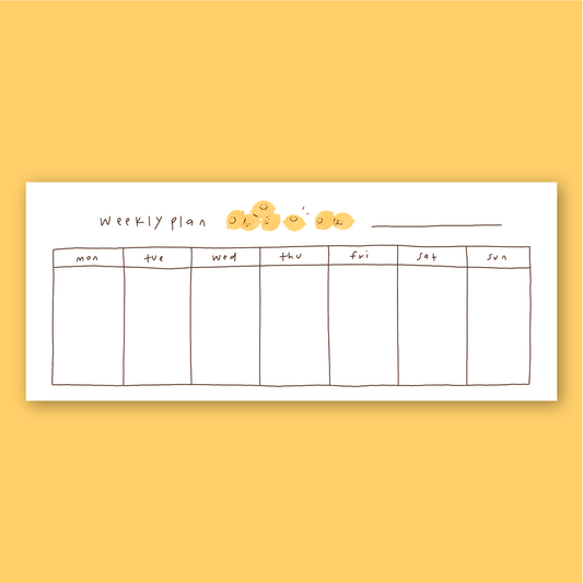 Lemon Weekly Notepad