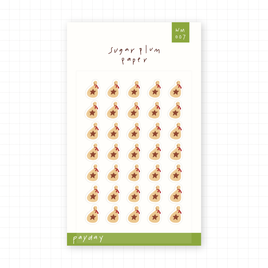 Payday - Mini Washi Sticker Sheet