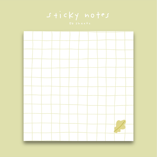 Gridded POST-IT® Notes | 3X3"