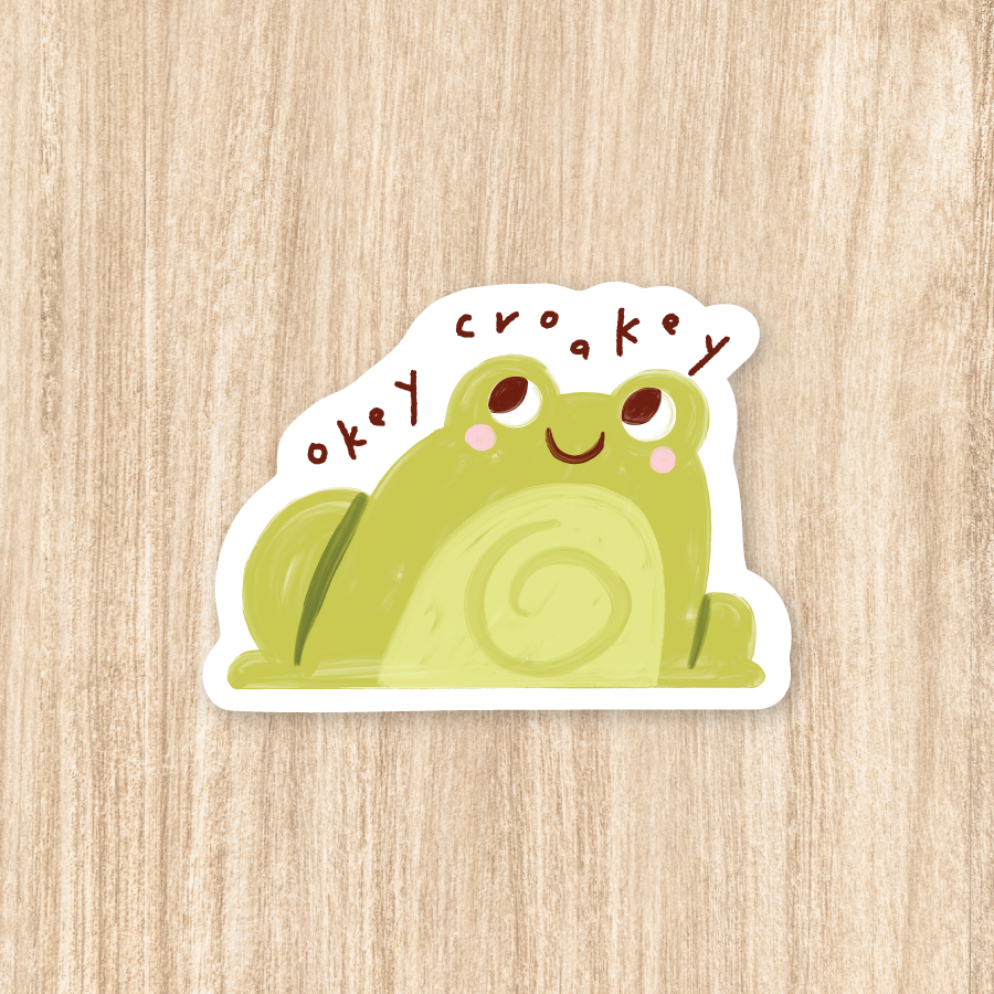 "Okey Croakey" - Vinyl Sticker