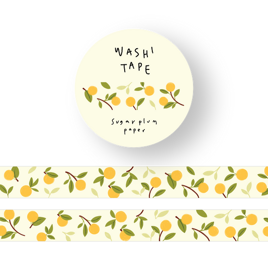 Orange Blossom - Washi Tape - 15mm x 10m