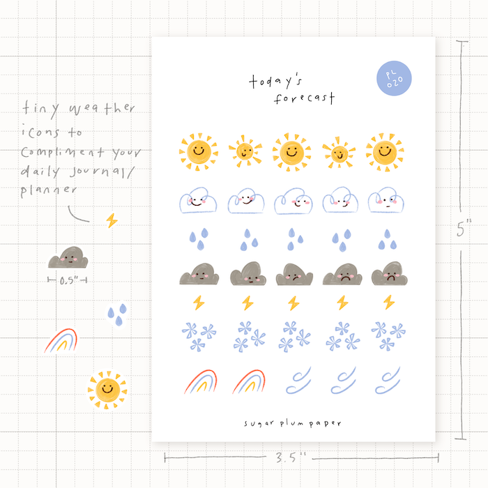 Today's Forecast - Sticker Sheet