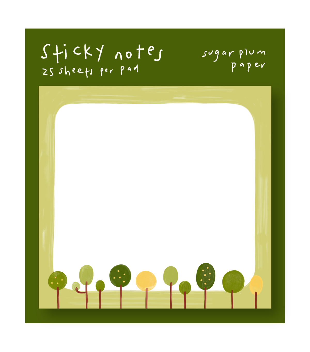 Trees - Blank POST-IT® Notes - 3X3"