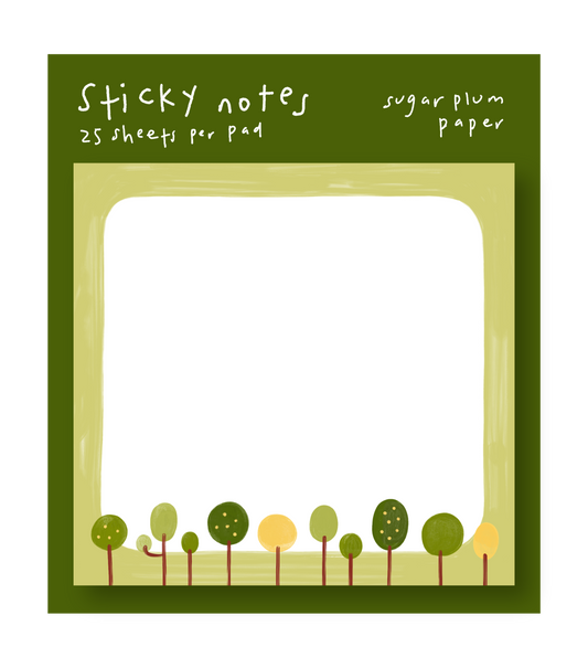 Trees - Blank POST-IT® Notes - 3X3"