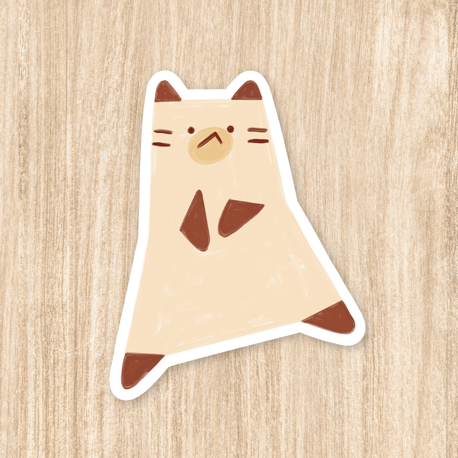 Siamese Cat - Vinyl Sticker