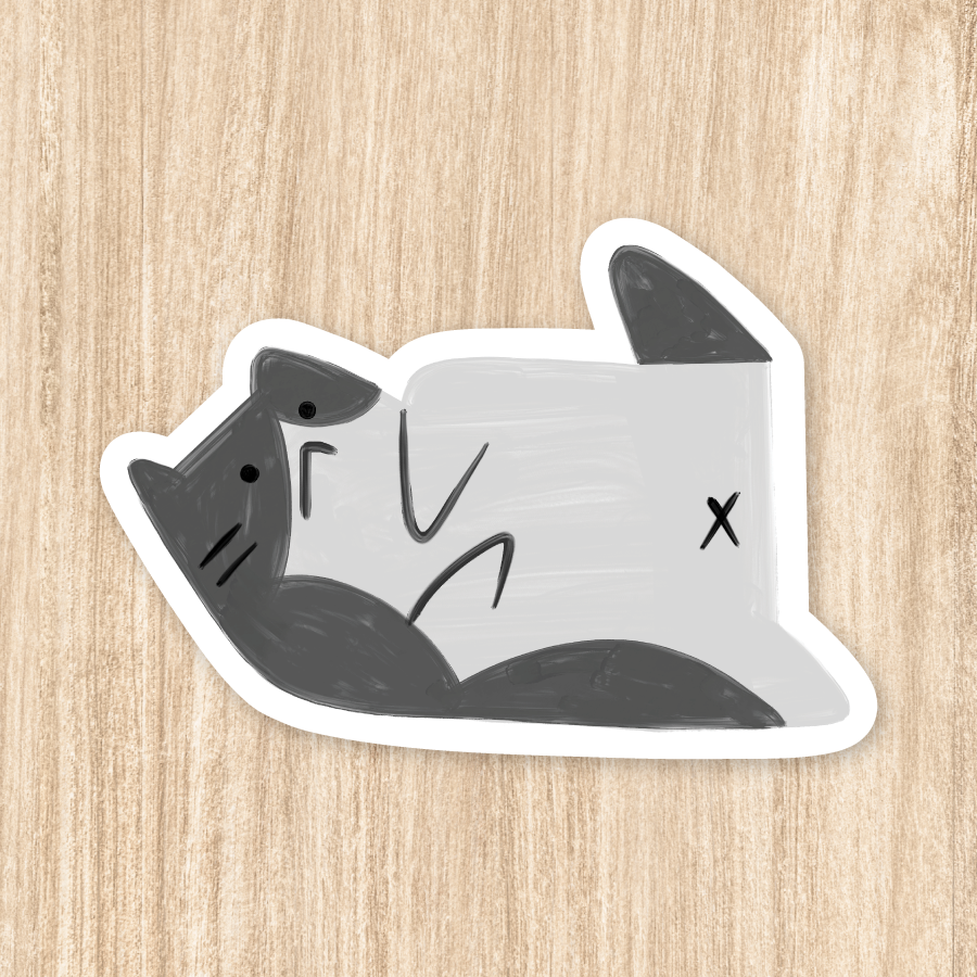 Tuxedo Cat - Vinyl Sticker