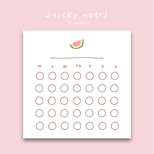 Habit Tracker POST-IT® Notes | 3X3"