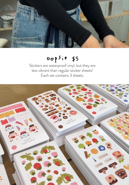 Oopsie Sticker Sheet Pack